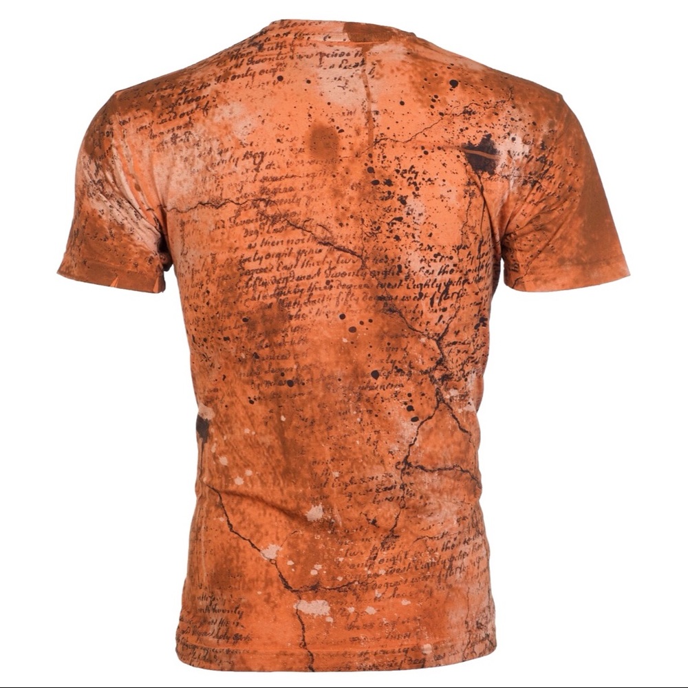 AFFLICTION Men's Short Sleeve T-Shirt FLOATING - Picture 2 of 8